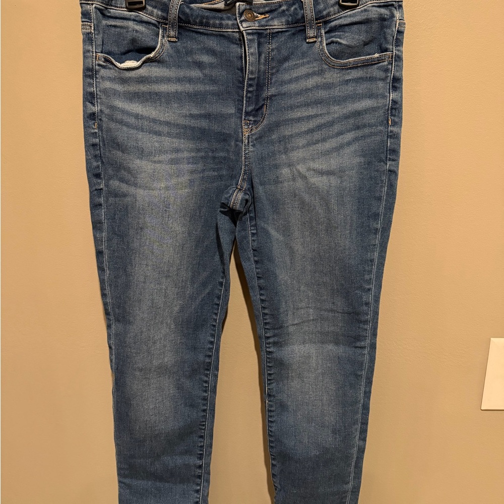 American Eagle Outfitters Skinny Jeans in Faded Blue